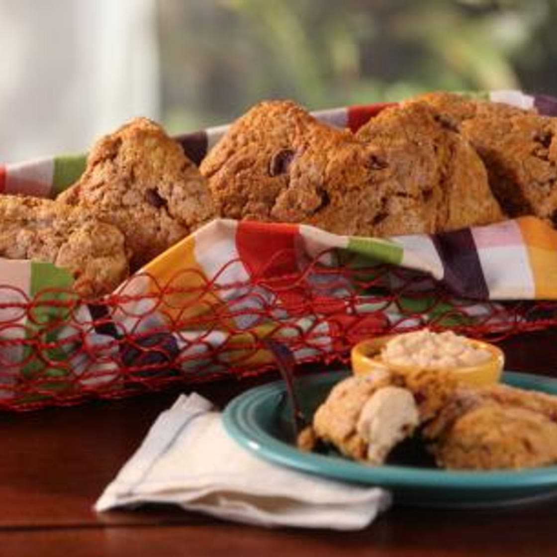 Pumpkin-Cranberry Scones with Whipped Maple Butter