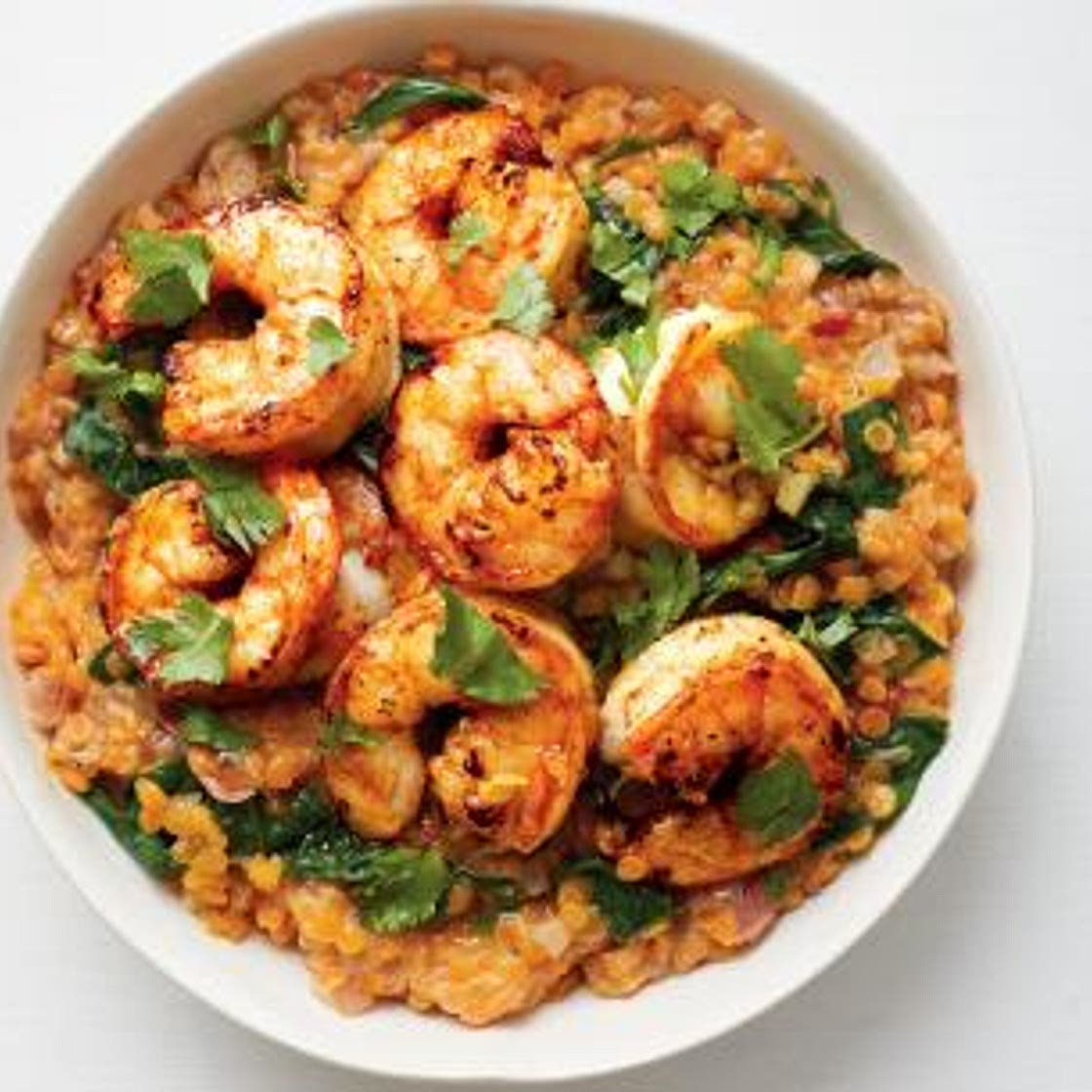 Indian Shrimp and Lentils