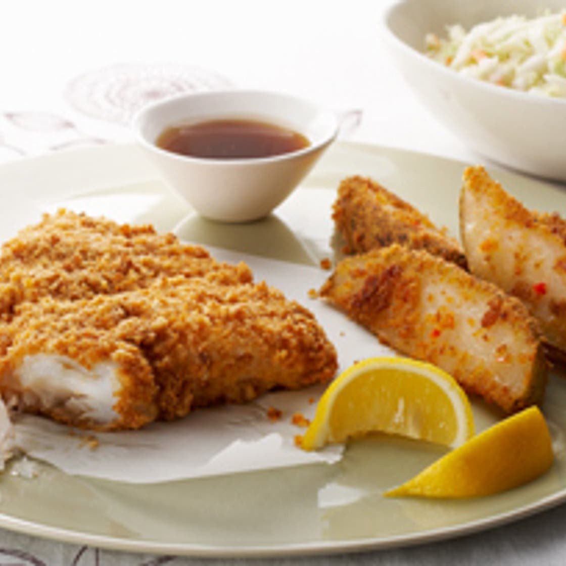 Poisson-frites facile cuit au four