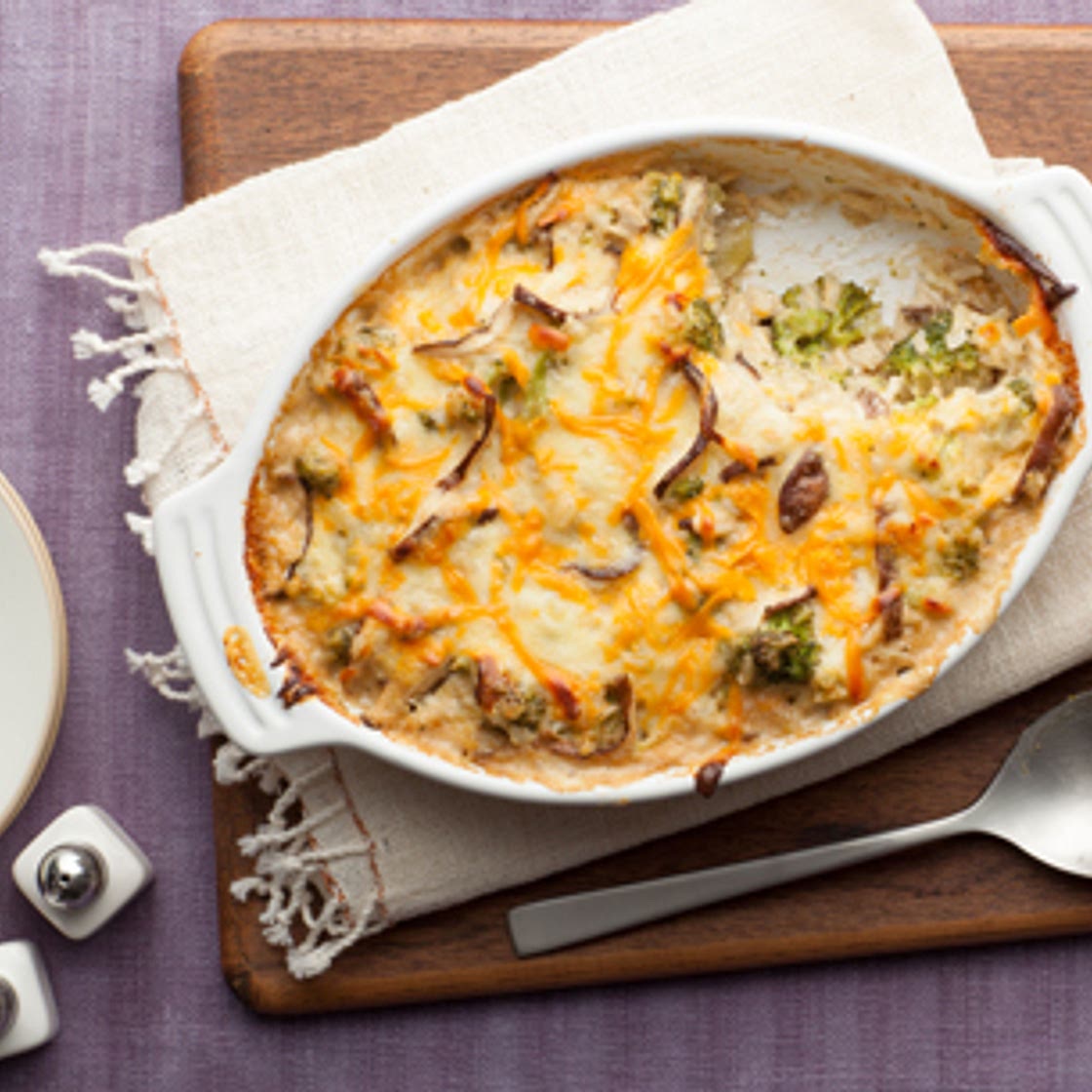 Cheesy Mushroom and Broccoli Casserole