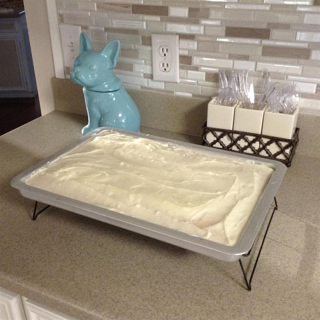 White Texas Sheet Cake