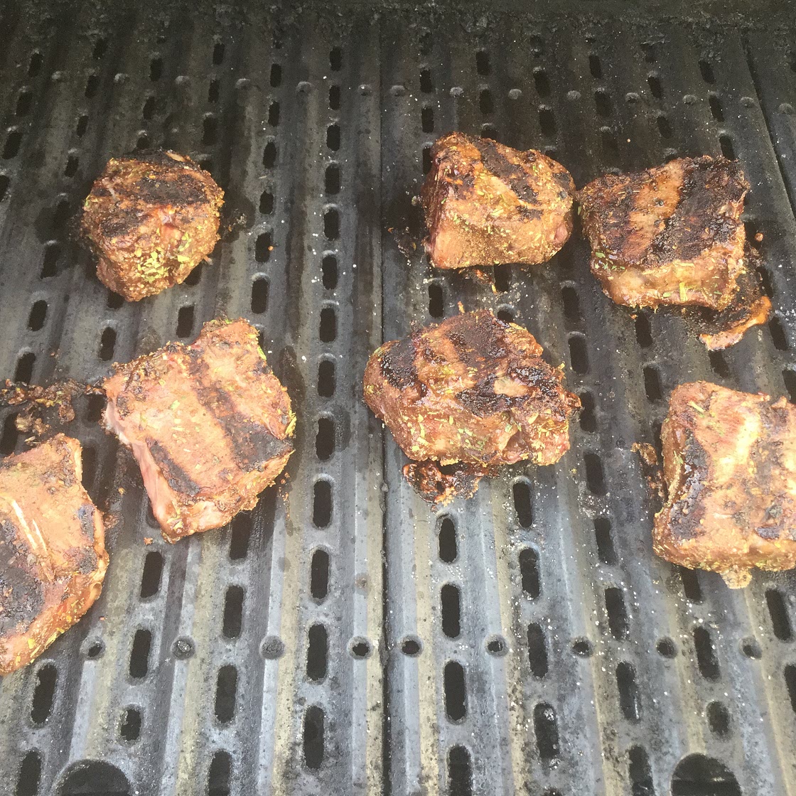Grilled Lamb with Brown Sugar Glaze