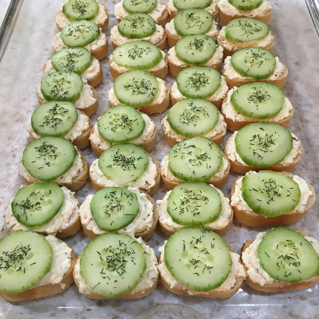 Creamy Dill Cucumber Toasties