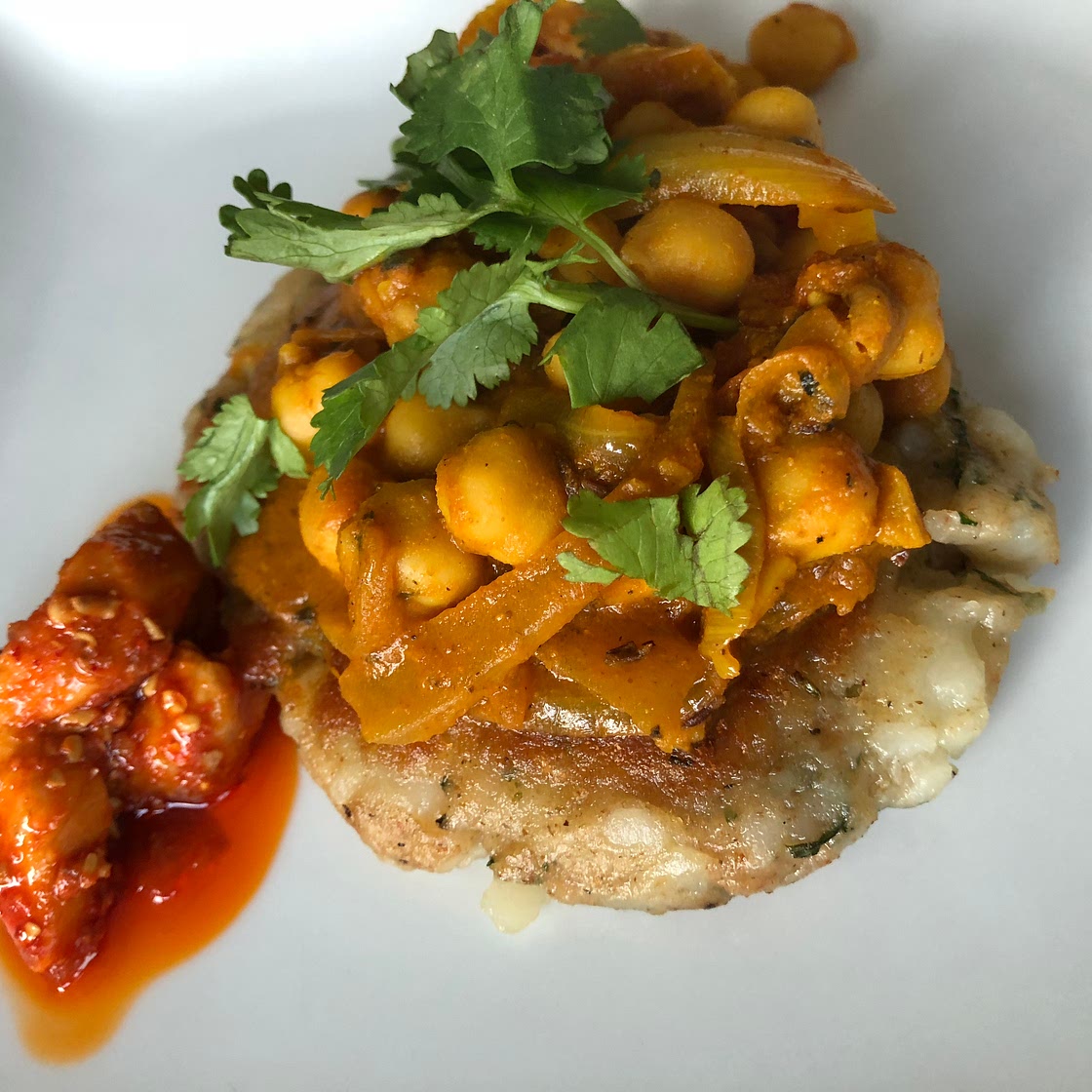 Indian Chole Aloo Tikki