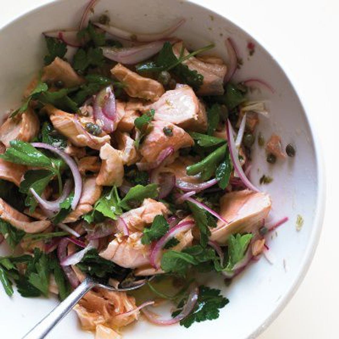 Salmon Salad with Parsley and Capers