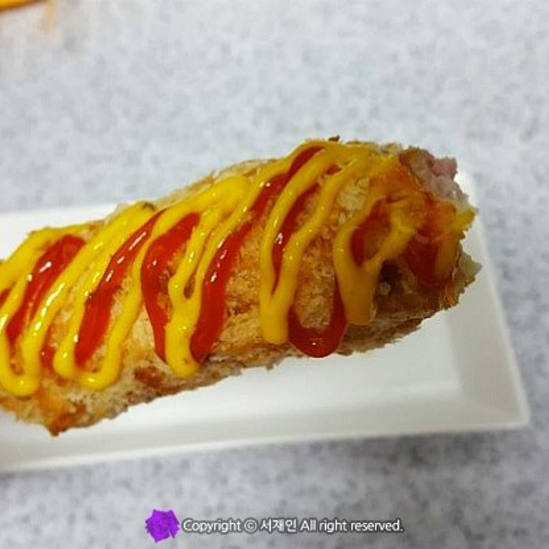 에어프라이어로 만든 "식빵핫도그"♪