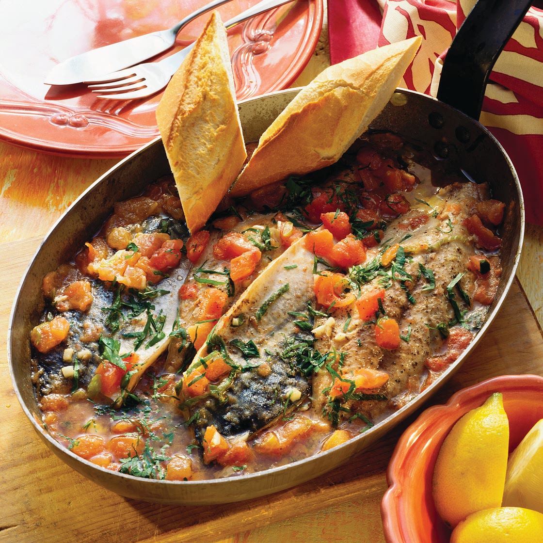 Mackerel with tomatoes