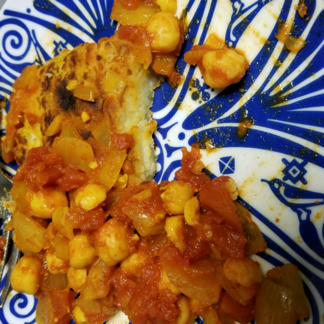 Indian Chole Aloo Tikki