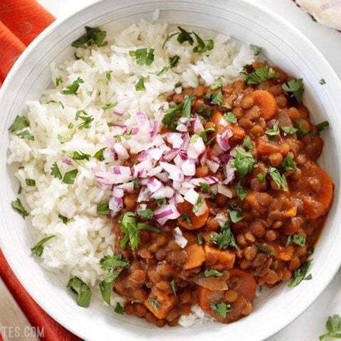 Slow Cooker Coconut Curry Lentils