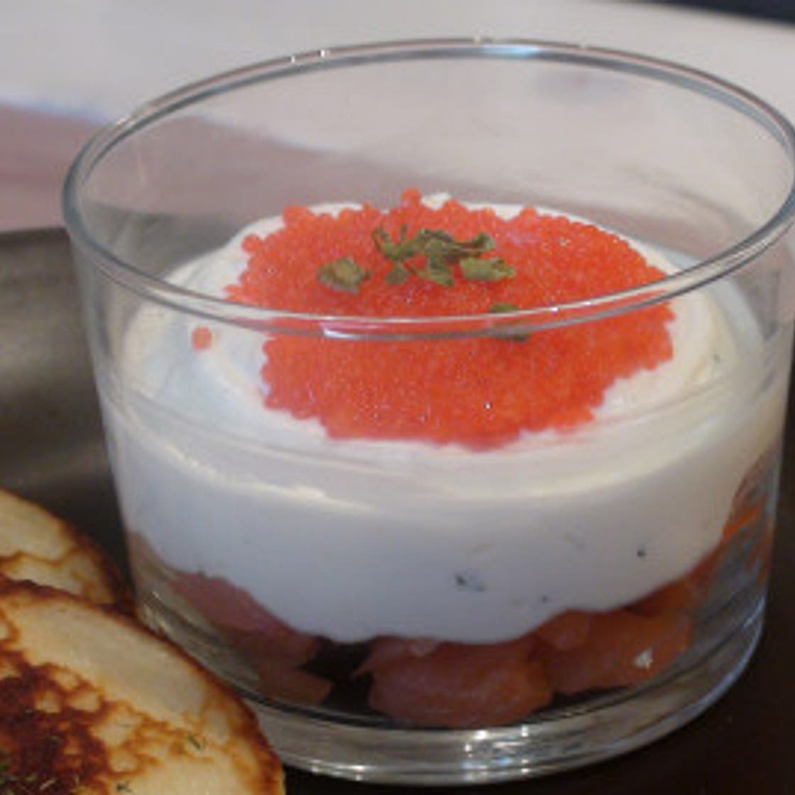 Verrine de saumon et mascarpone