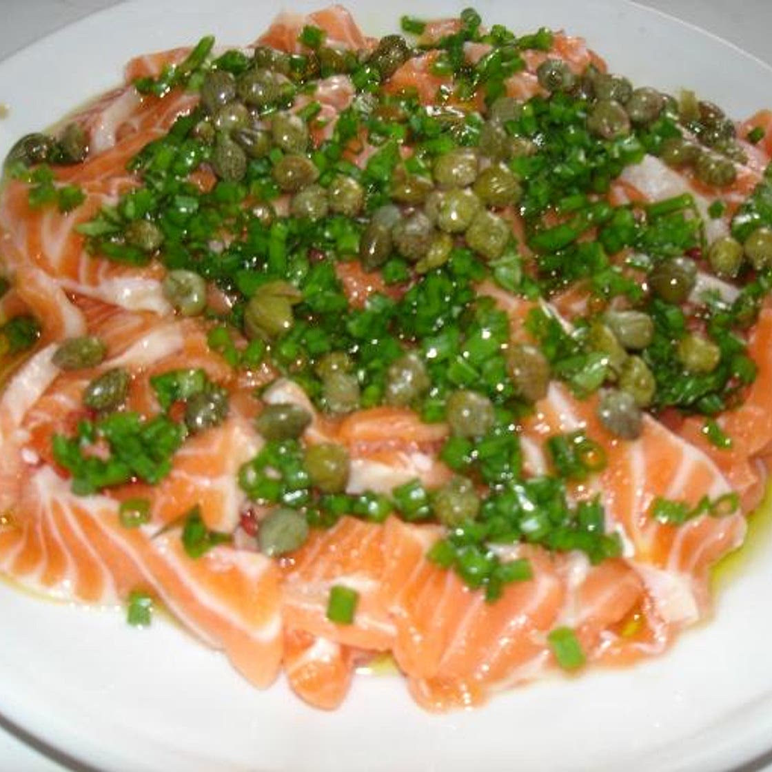 Carpaccio de saumon