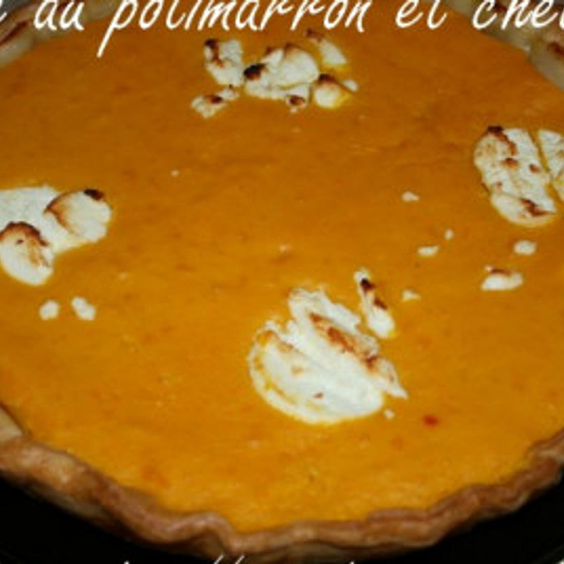 Tarte salée au potimarron et chèvre