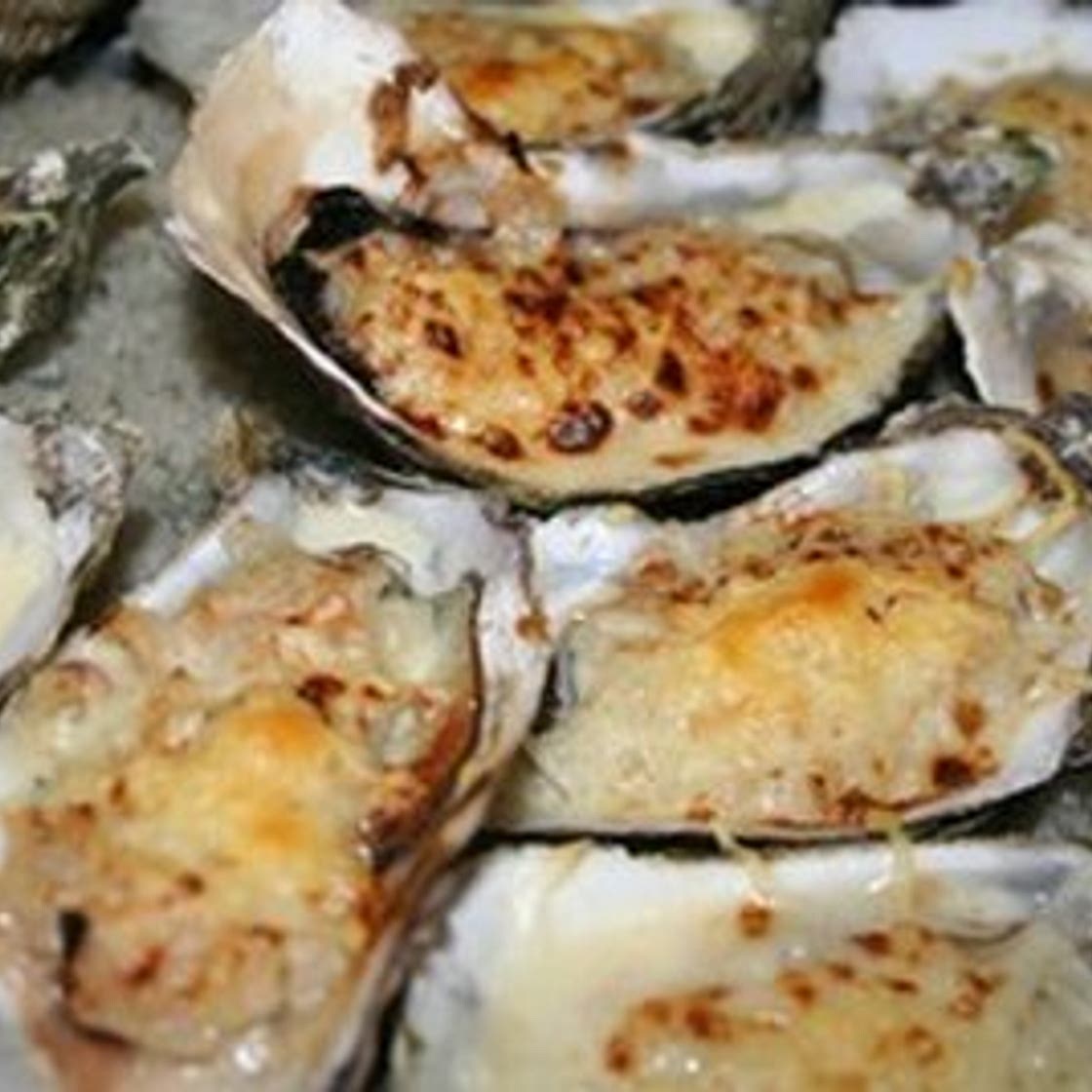 Huîtres gratinées au four