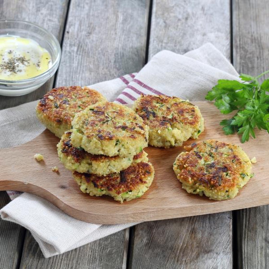 Galettes au quinoa et courgettes