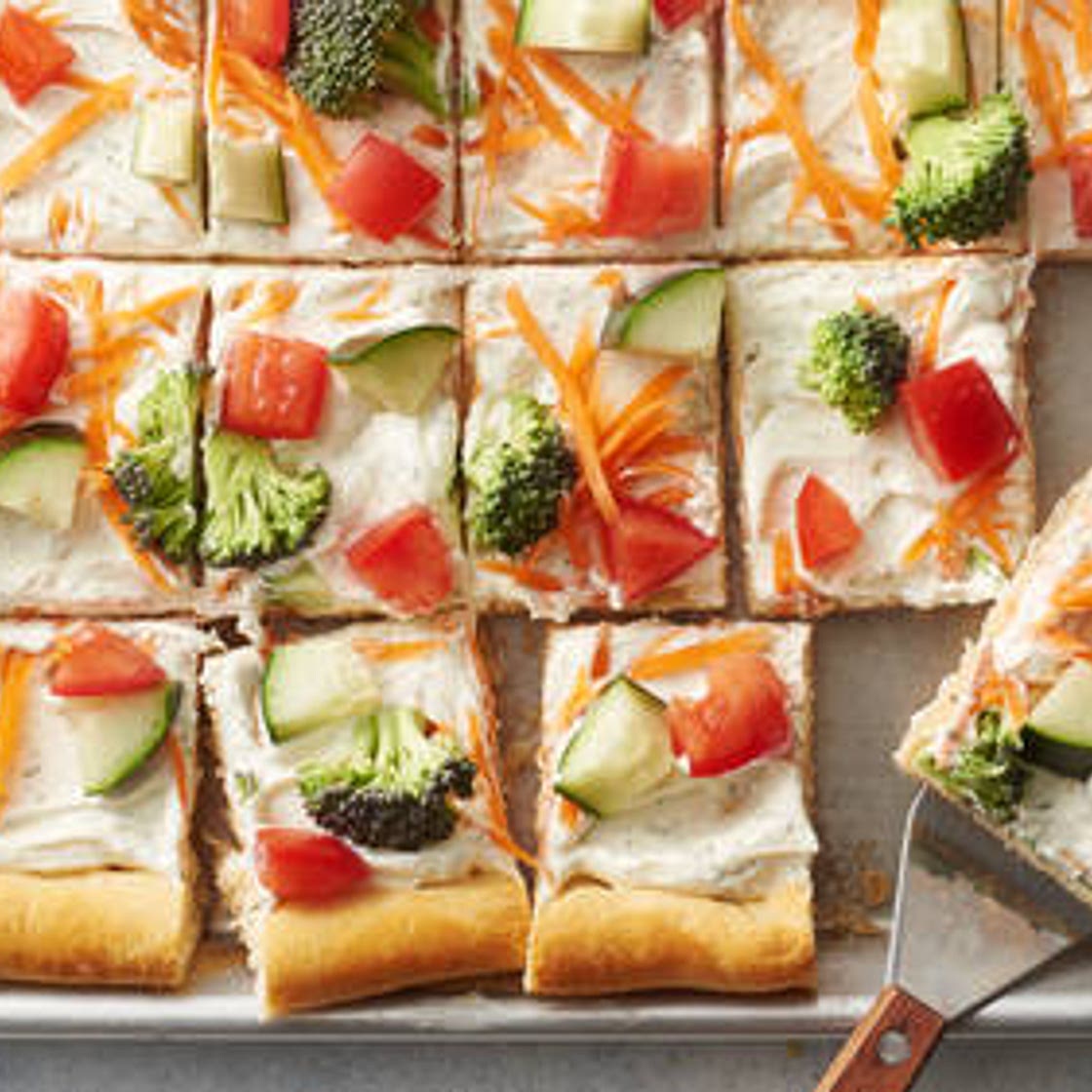 Easy Crescent Veggie Pizza