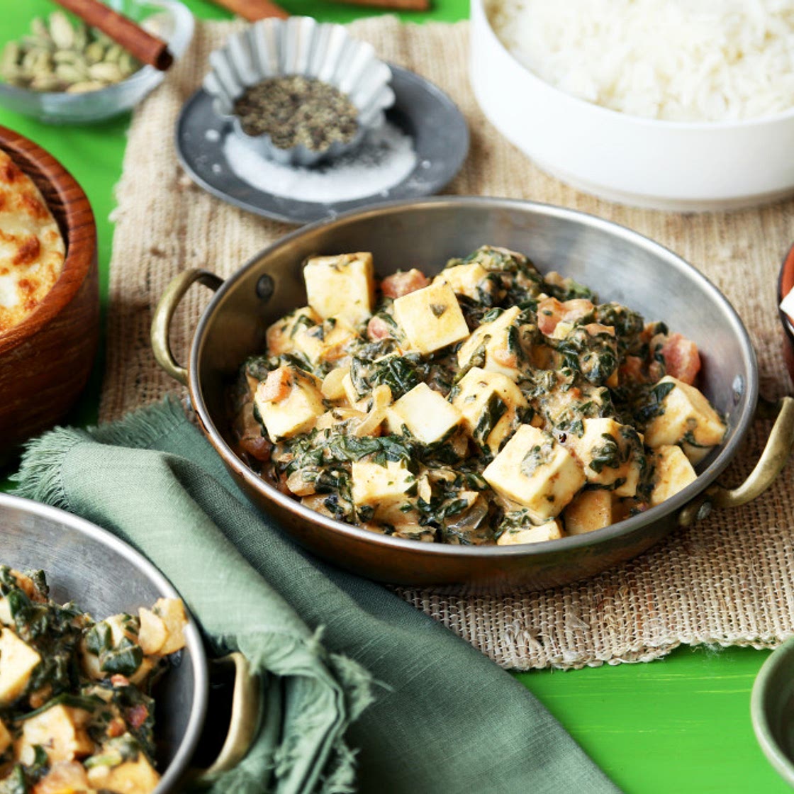 Palak Paneer (Indian Fresh Spinach With Paneer Cheese)