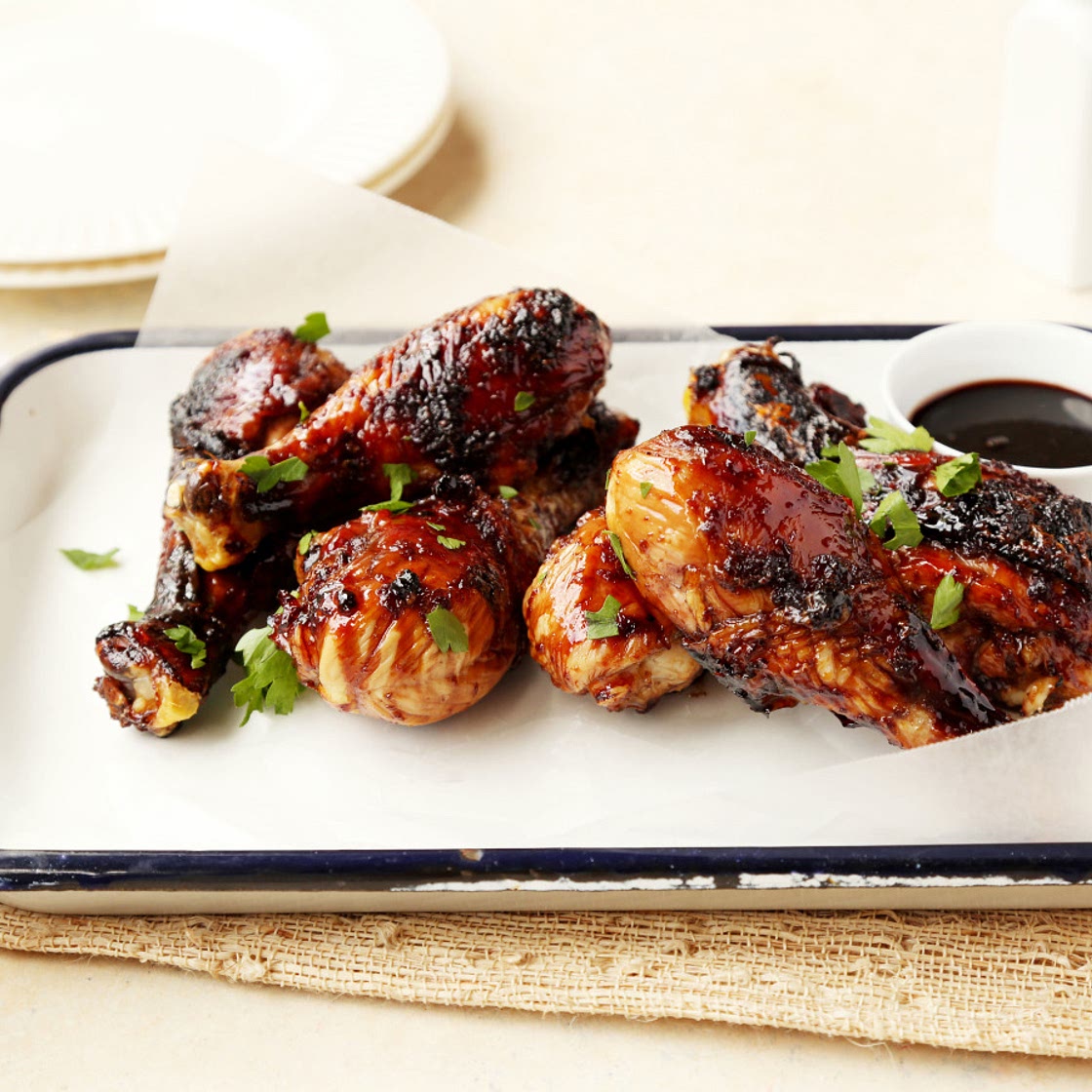 Sweet and Sticky Grilled Drumsticks