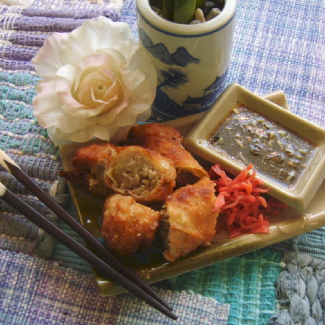Asian Pork and Shrimp Spring Rolls