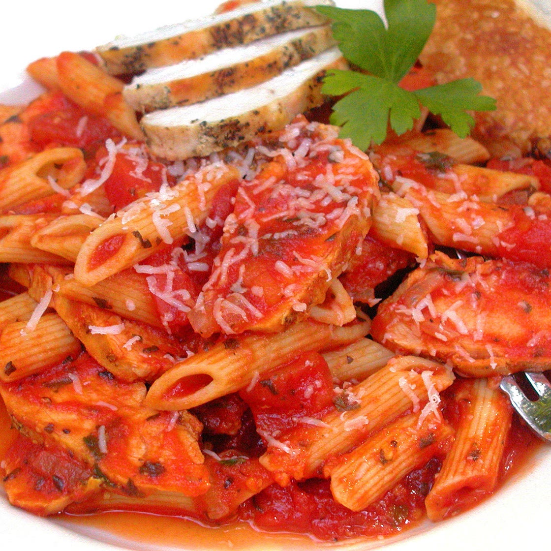 Rick's Grilled Chicken Penne Pasta