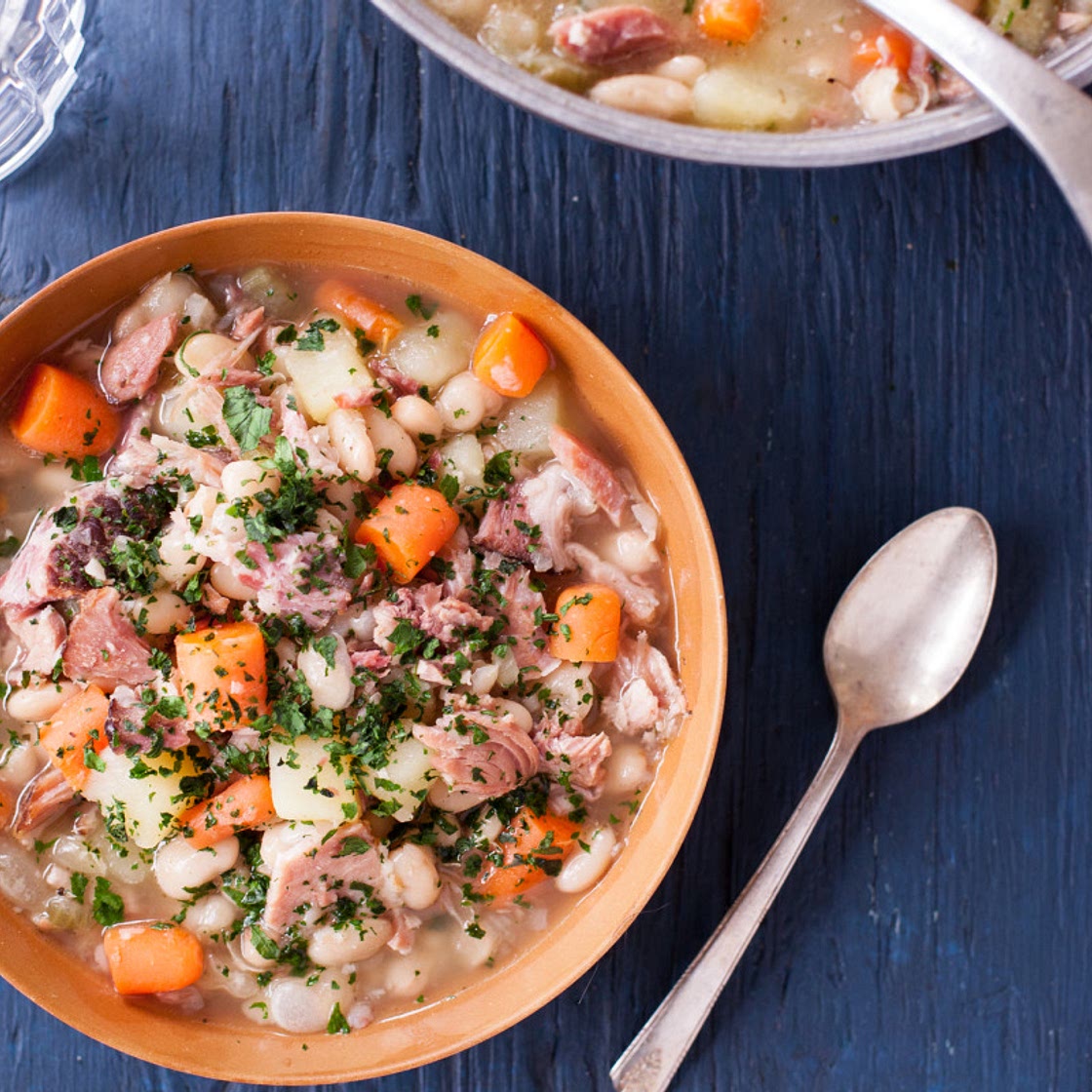 Neighborhood Ham and Bean Soup
