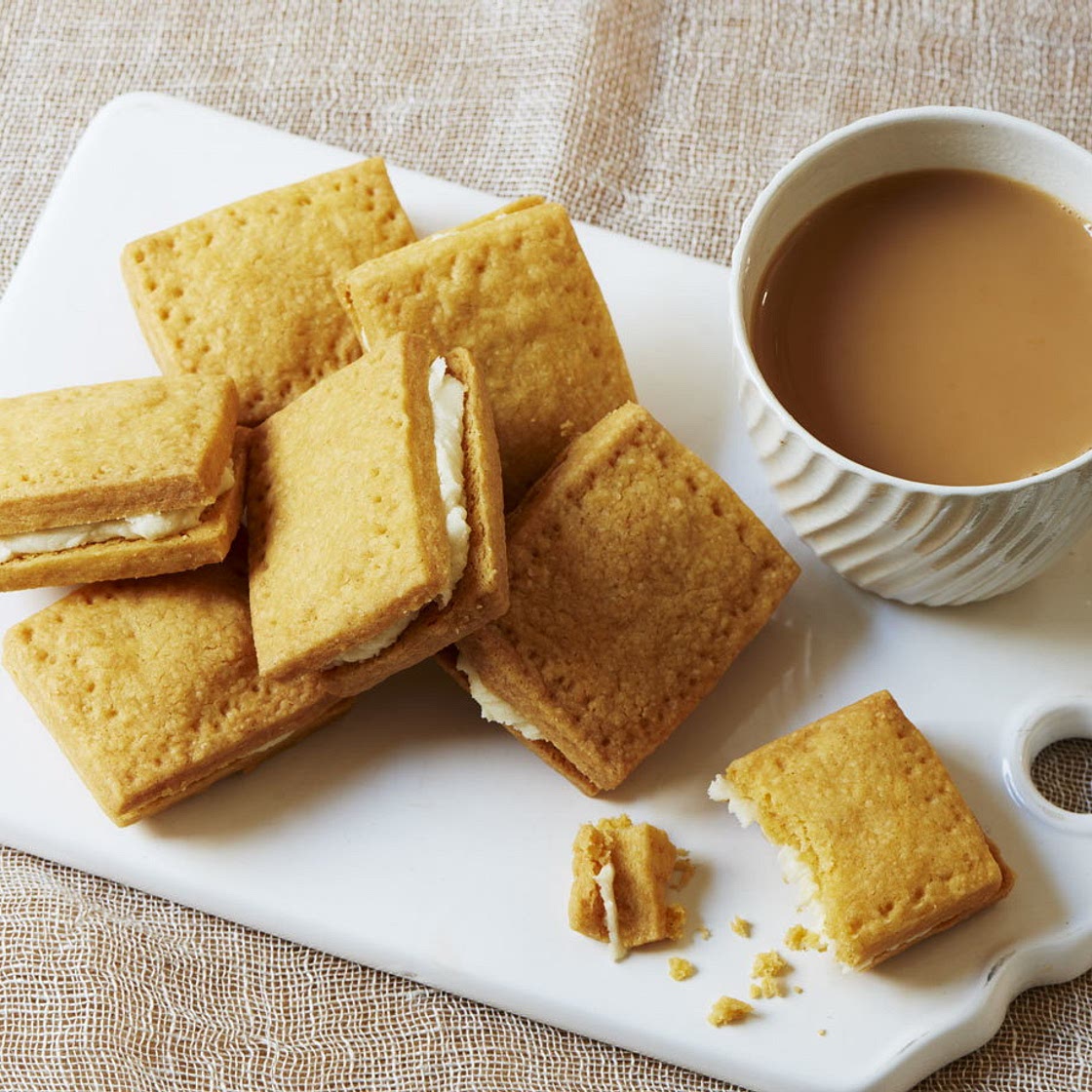 Homemade custard creams