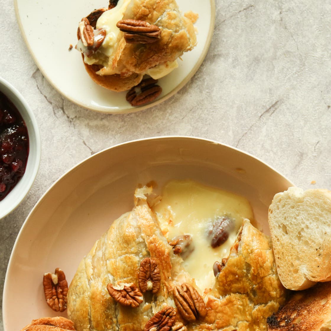 Pumpkin Pecan Baked Brie