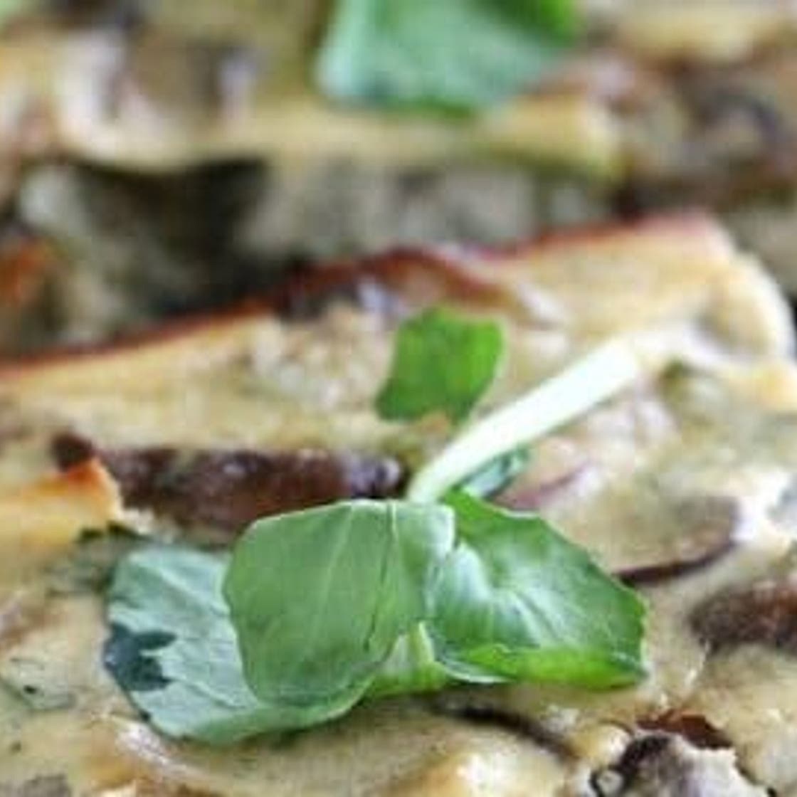 Mushroom Feta Crustless Quiche - Healthier