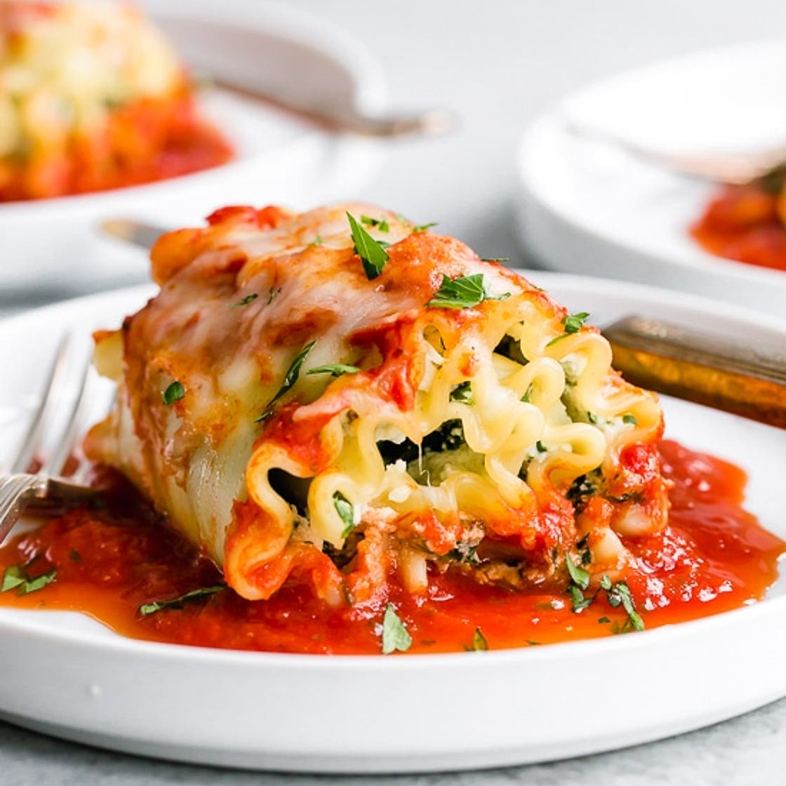 Spinach Lasagna Rolls