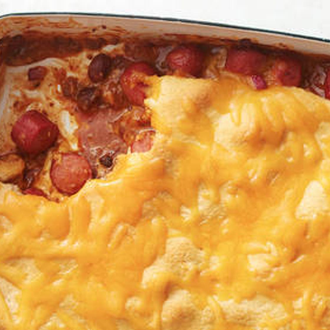 Chili Cheese Dog Casserole