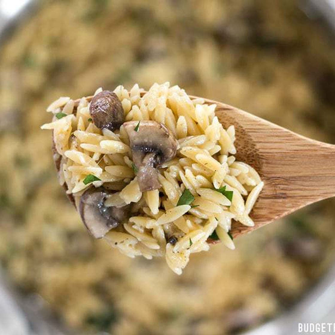 Parmesan Portobello Orzo