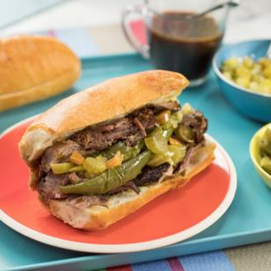 Chicago-Style Italian Beef Sandwich
