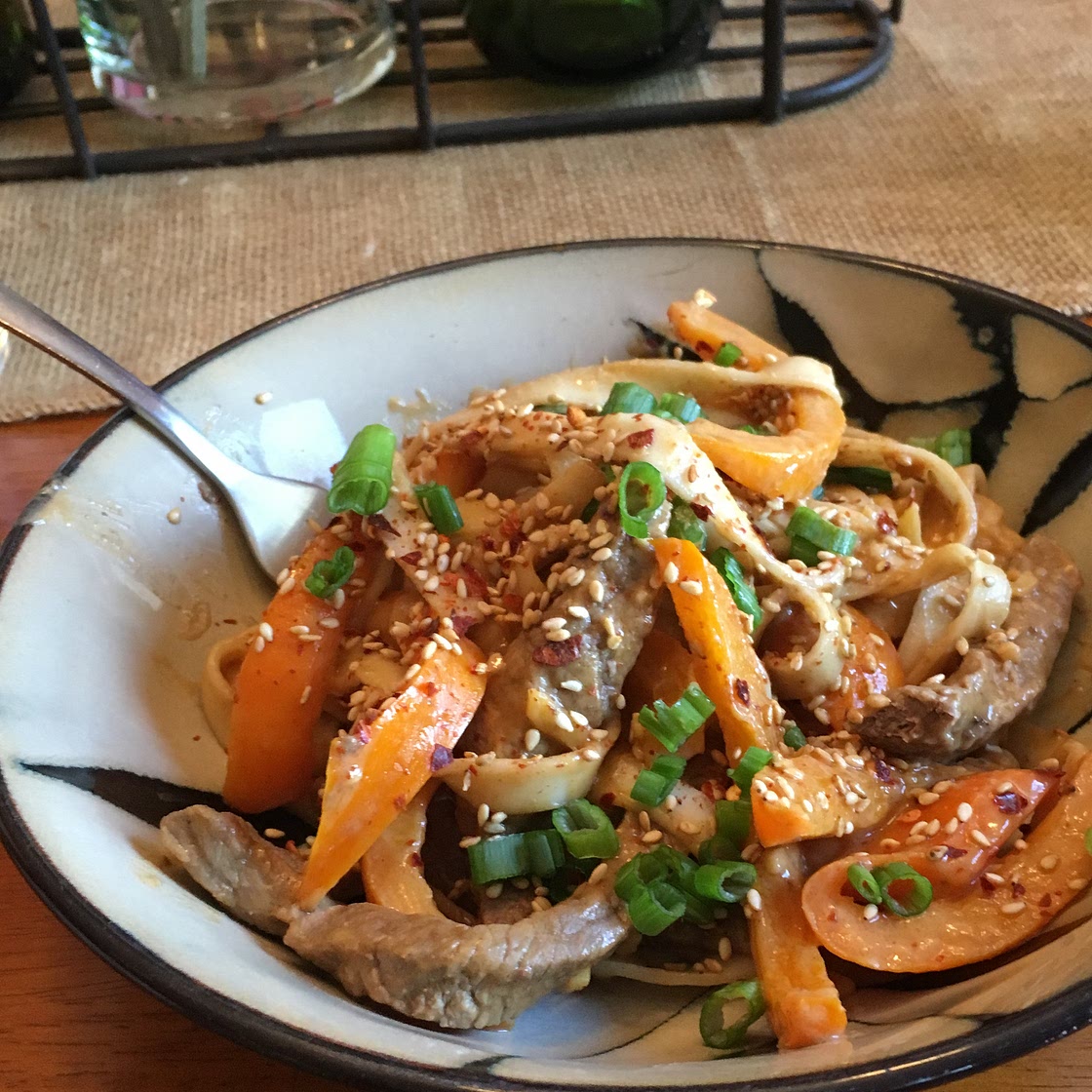 Udon Peanut Butter Noodles