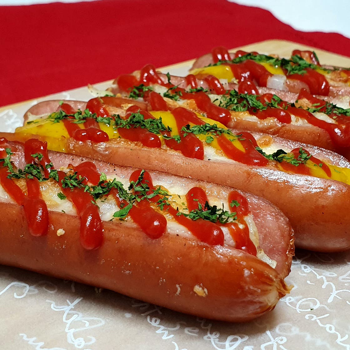 에어프라이어 소시지 피자