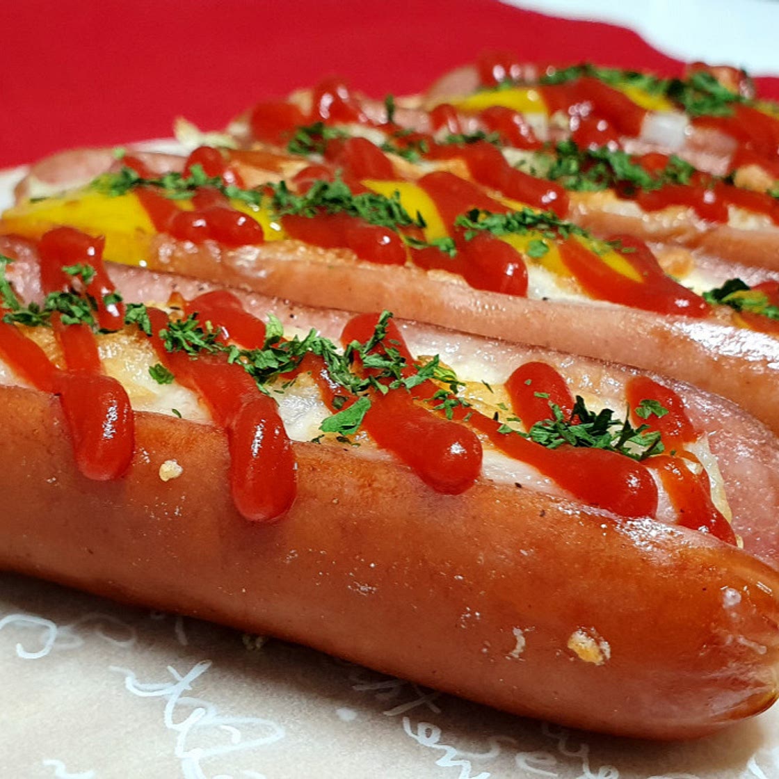 에어프라이어 소시지 피자