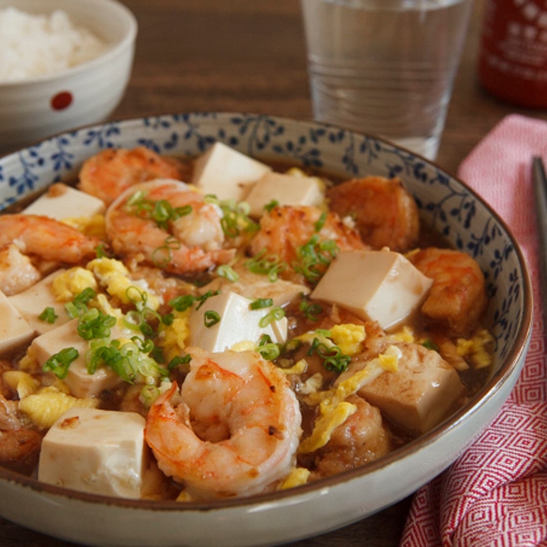 Ginger Garlic Shrimp and Tofu