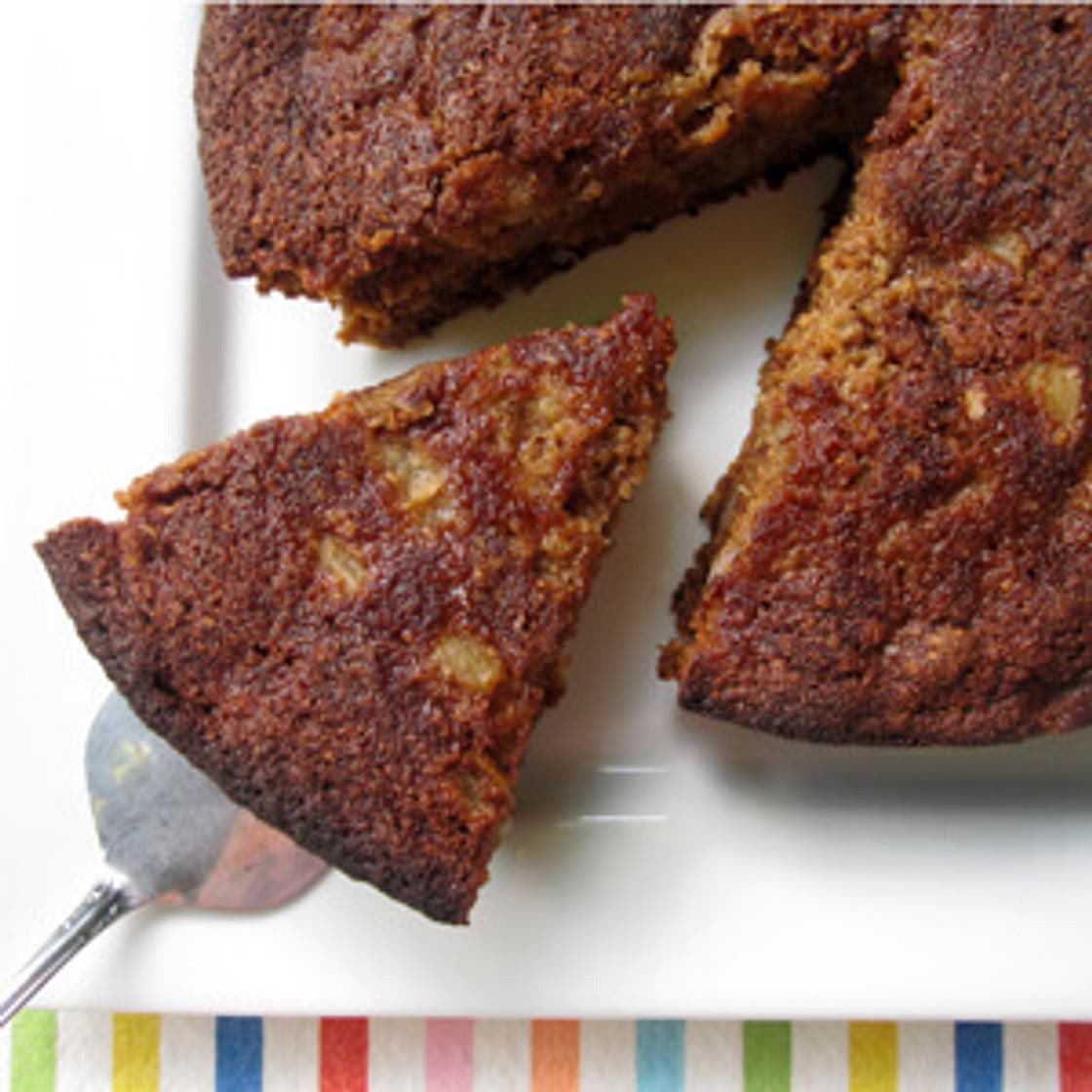 Pear Oat and Almond Cake
