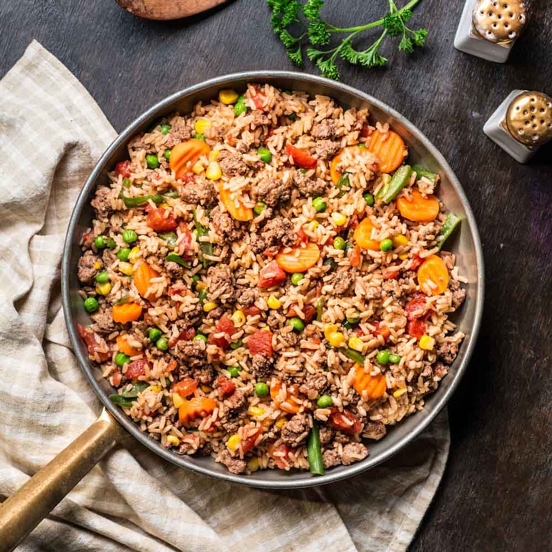 Beefy Rice Skillet