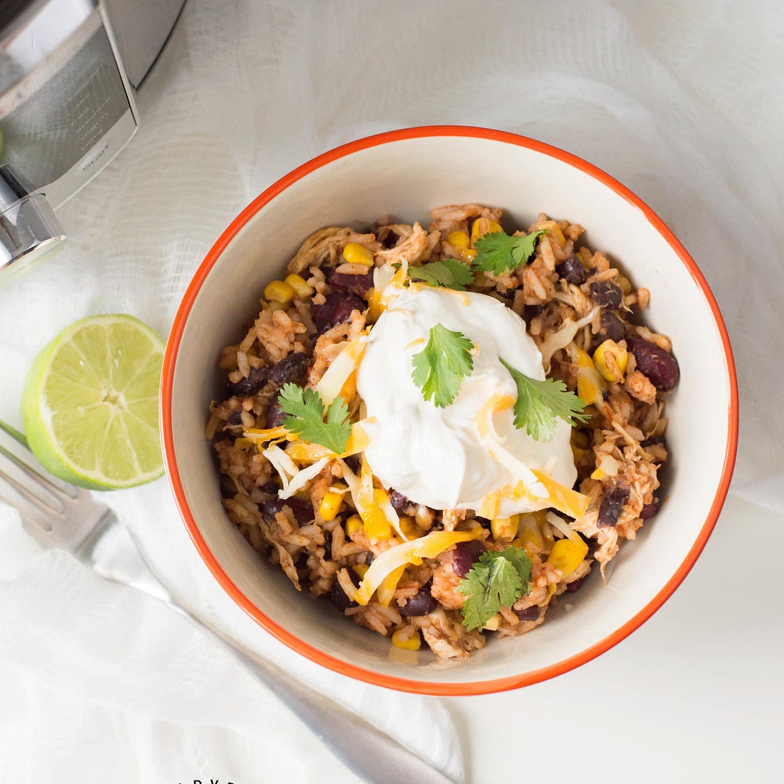 Instant Pot Chicken Taco Bowl Recipe