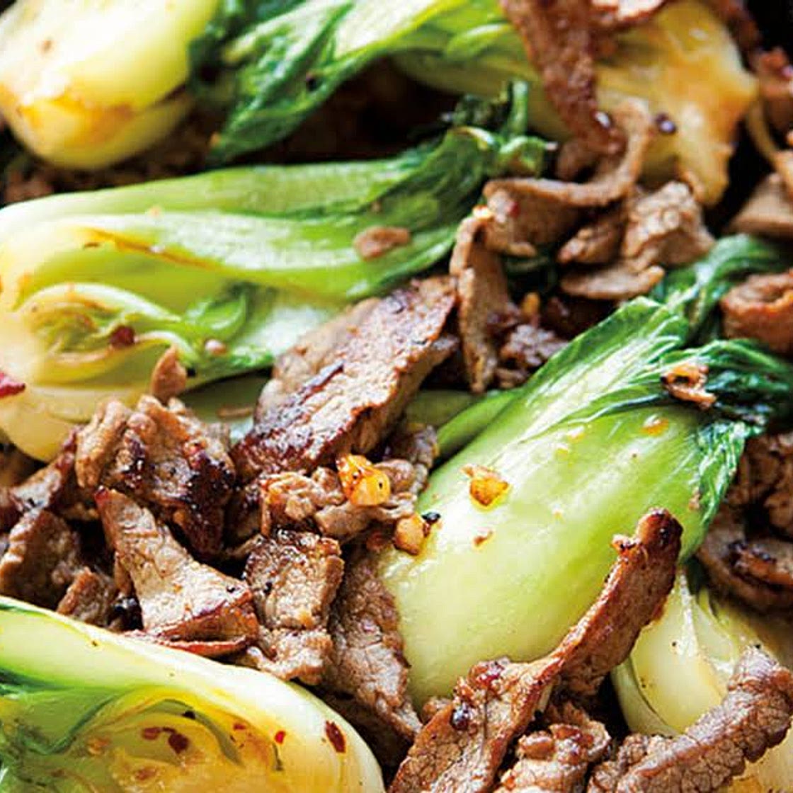 Stir-Fried Beef and Bok Choy with Ginger Recipe | Yummly