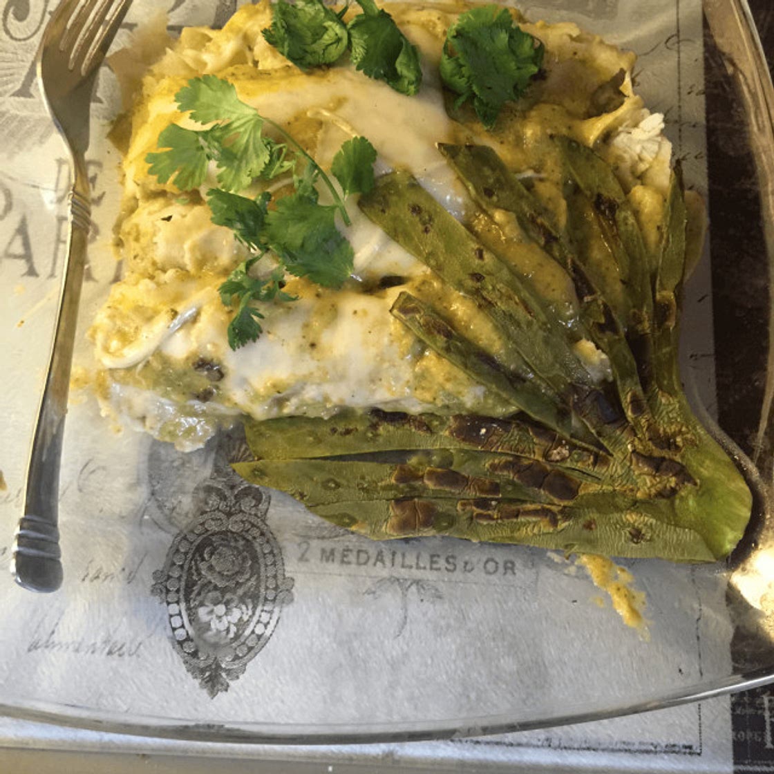 Enchiladas Suizas con Pollo