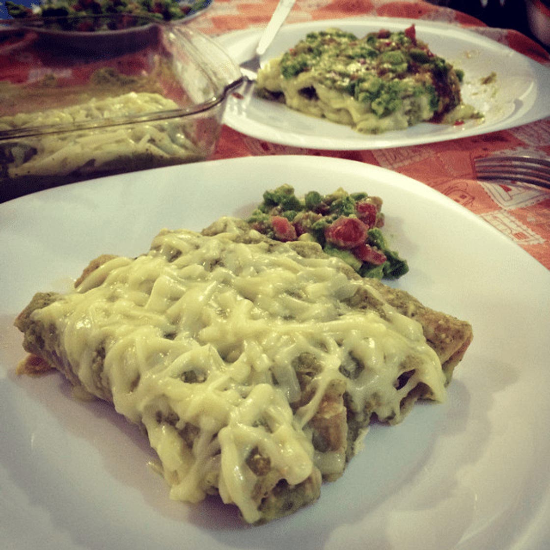 Enchiladas Suizas con Pollo