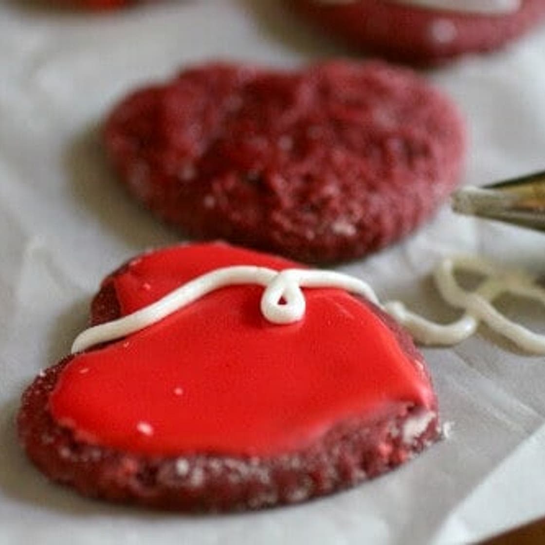 Red Velvet Sugar Cookies