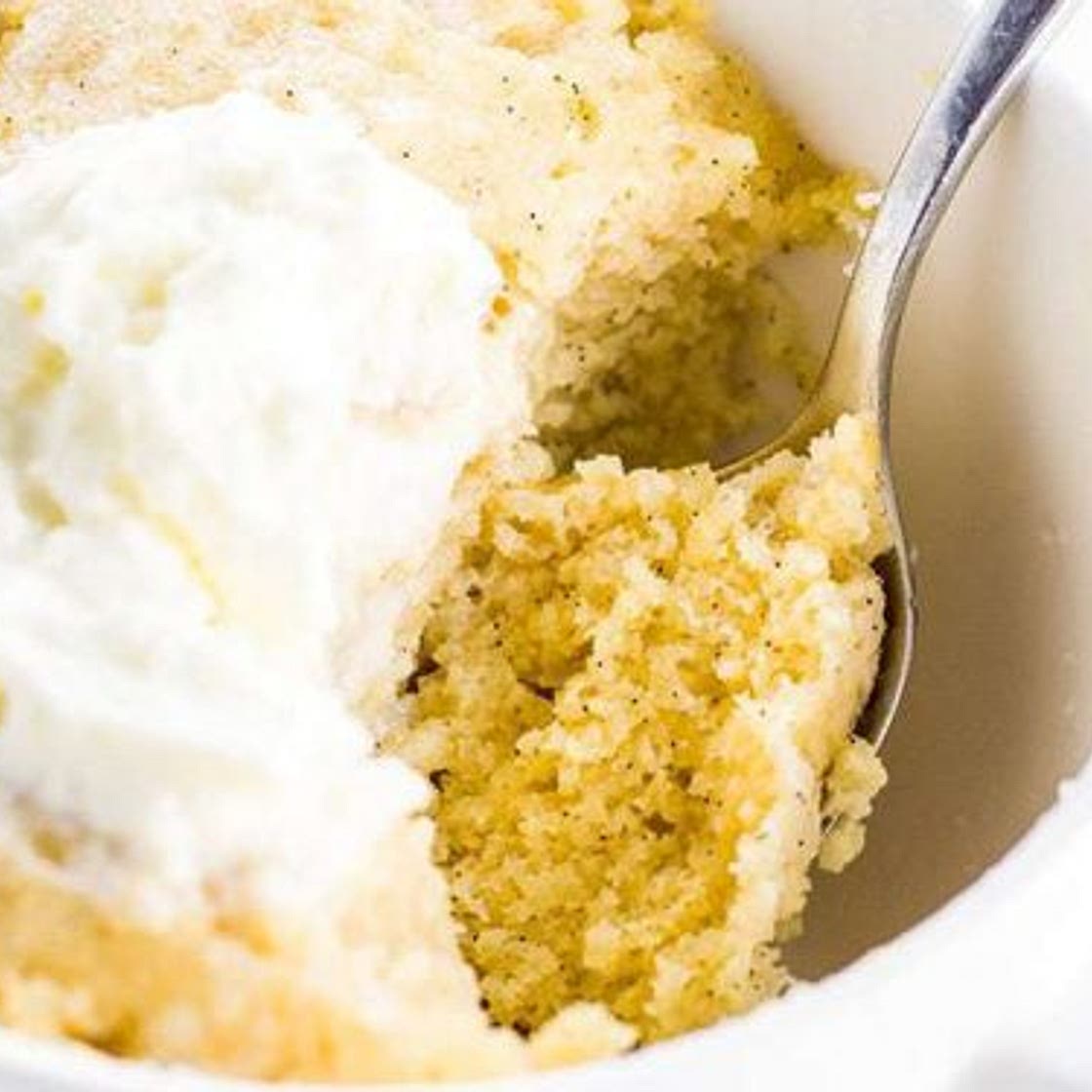 Easy Keto Paleo Vanilla Mug Cake Recipe