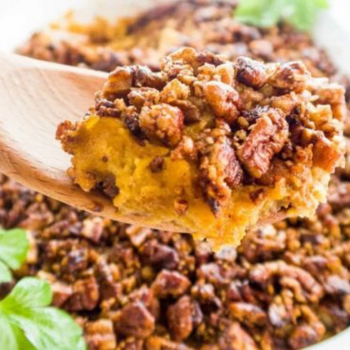 Healthy Low Carb Keto Sweet Potato Casserole Recipe