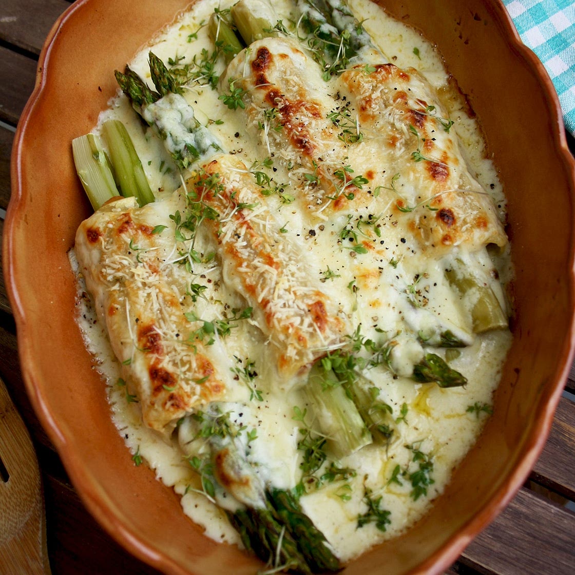 Baked Asparagus Cannelloni