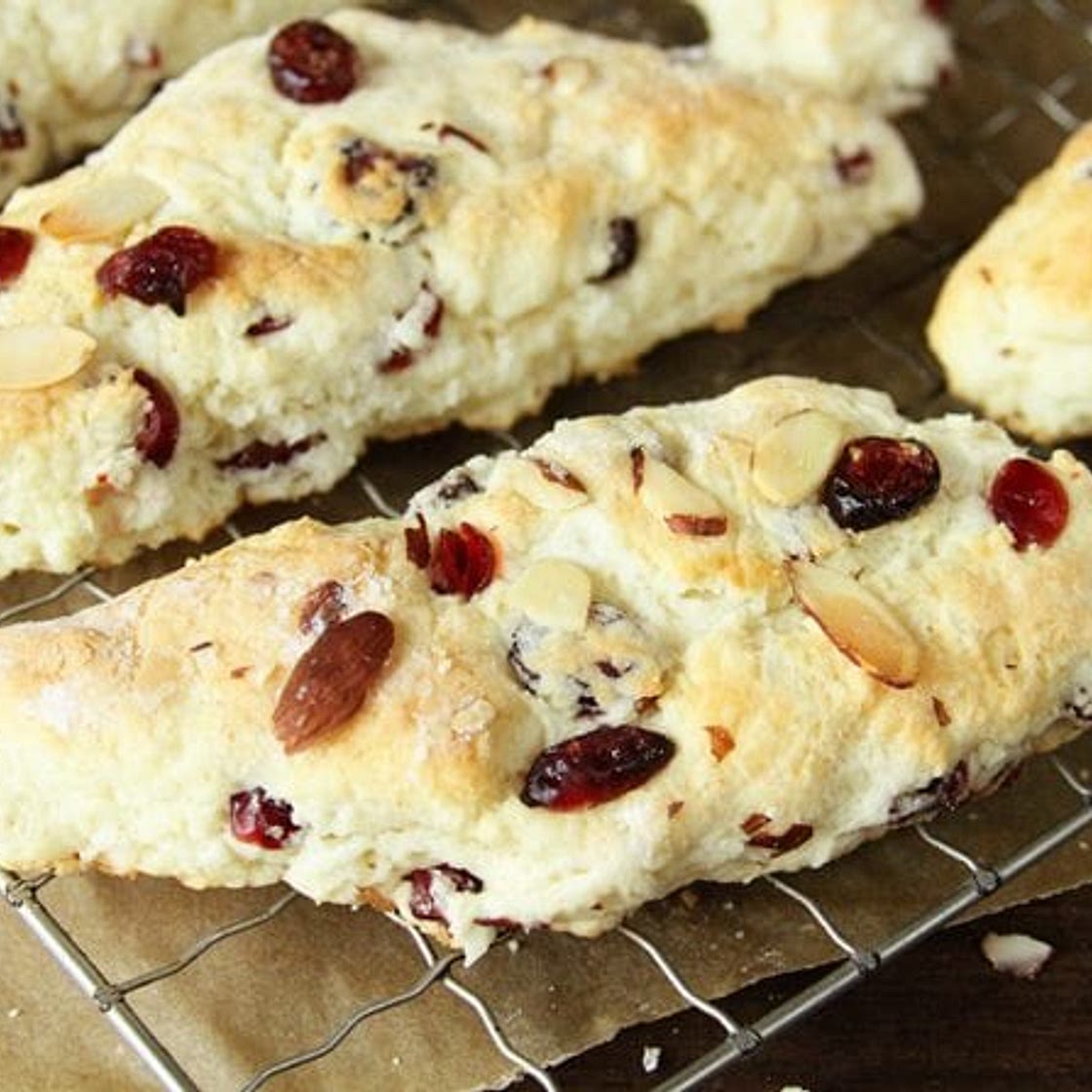 Easy Cranberry Almond Scones
