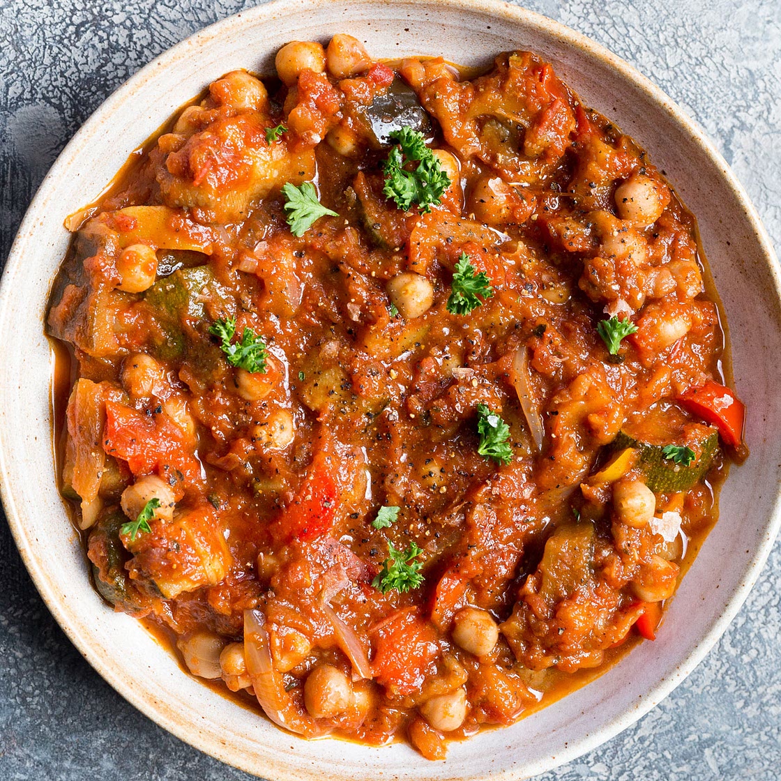 Roast Veg & Chickpea Stew
