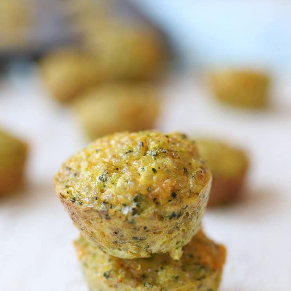 Mini Egg Bites with Cheese & Broccoli (BLW & Toddler Friendly)