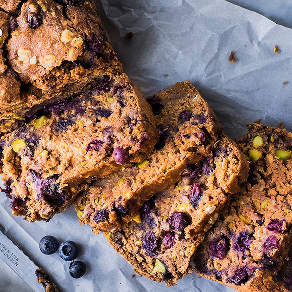 Vegan Spiced Blueberry Breakfast Cake