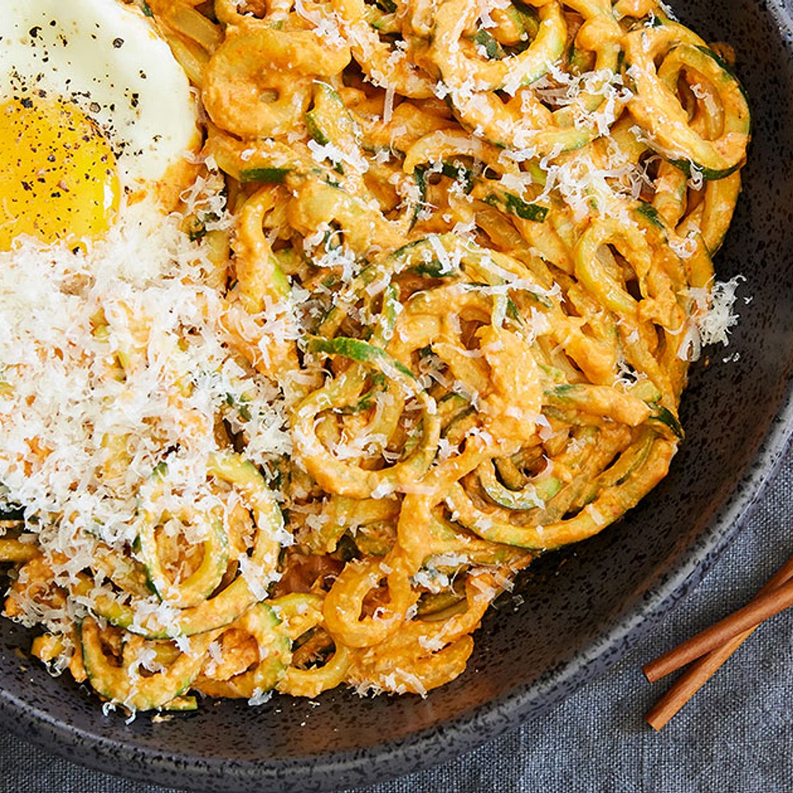 Creamy Gochujang Zoodles